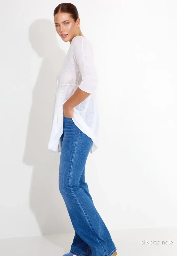 FLAX SWEATER - Vit - Bild 3