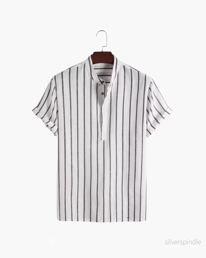 Ethan | Ekologisk Kortärmad Pikétröja med Sjöinspirerad Design - Bild 2