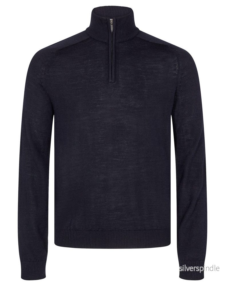 BS Cameron Regular Fit Stickad tröja - Marinblå