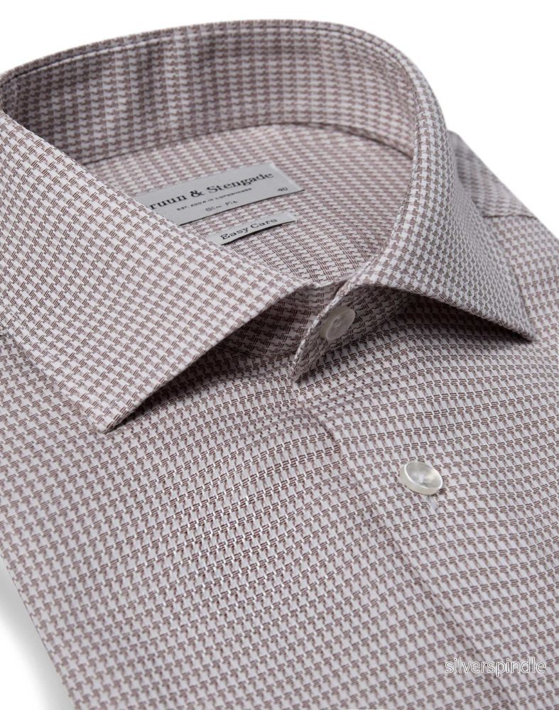 BS Harper Slim Fit Skjorta - Sand - Bild 2