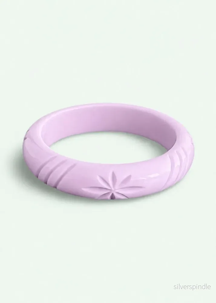 Smalt armband i 1950-talsstil - rosa
