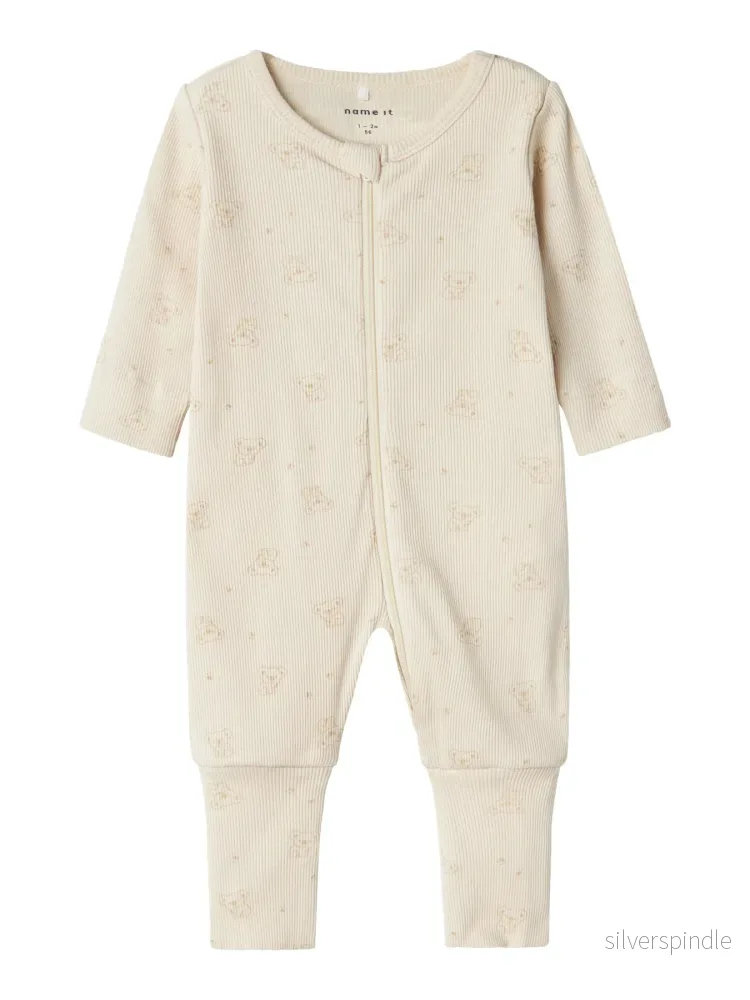 Ekologisk Baby Pyjamas med valbar fot
