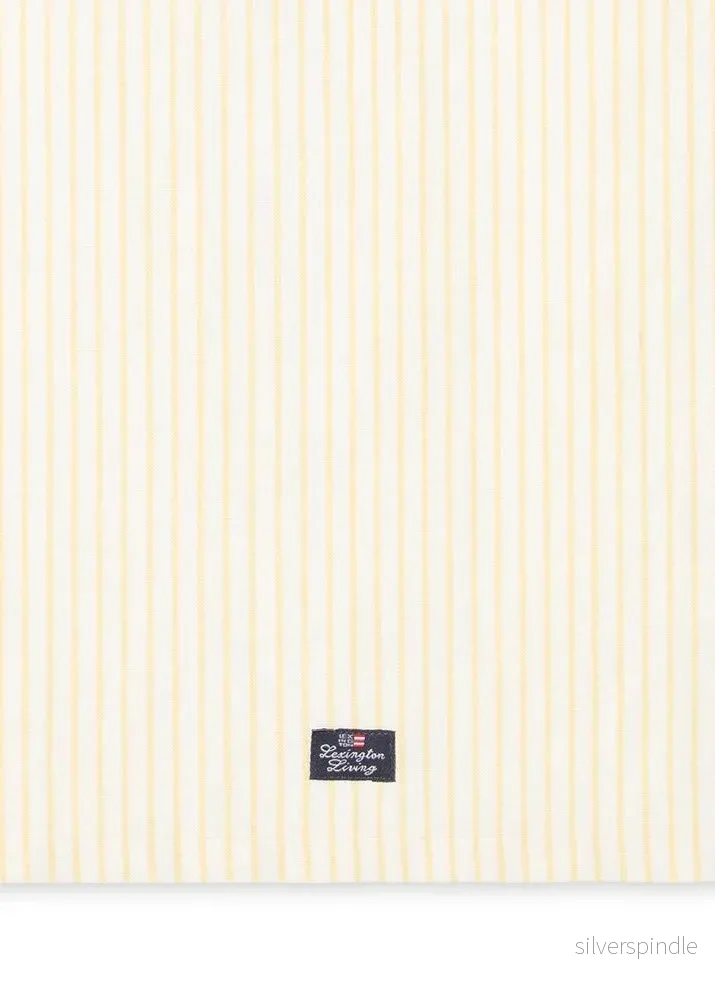 Lexington Striped Linen/Cotton Kitchen Towel YE/W
