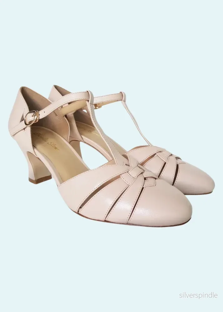 ’Luxe Montpellier’ T-remssko – ljus beige ’Luxe Montpellier’ T-remssko – ljus beige