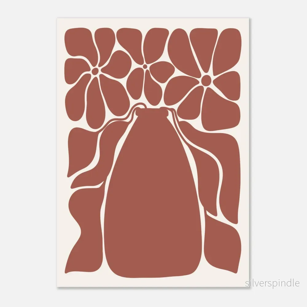 Grafisk Vas Blommor Rost Botanisk - Bild 2