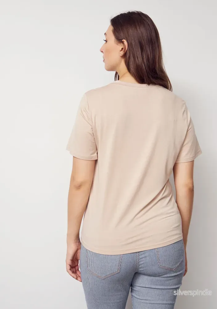 Gritt O-Neck T-Shirt - Sand - Bild 3