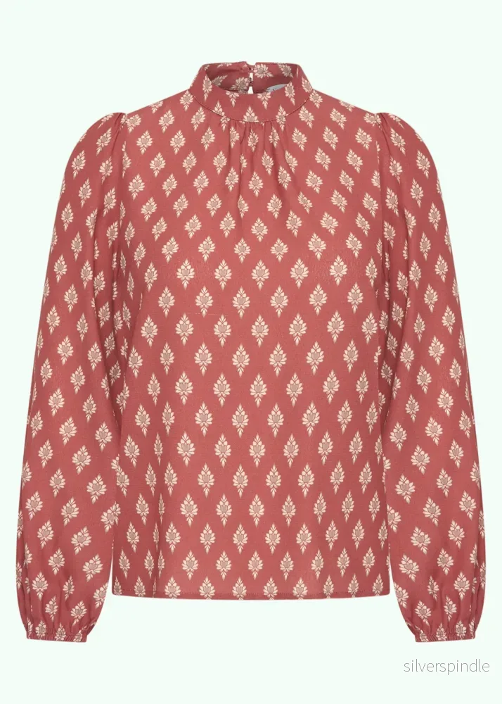 Very Cherry Chloe Blouse Maharadja Marsala Very Cherry Chloe Blouse Maharadja Marsala