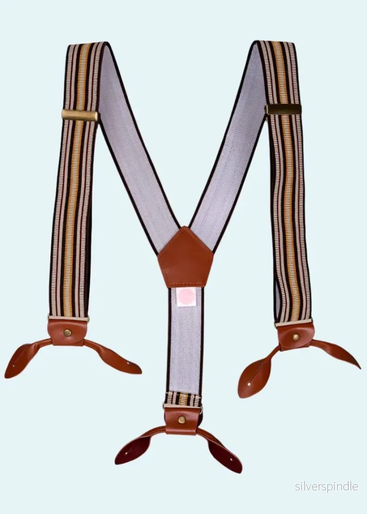 Fräcka hängslen och hängslen - 'Brown Stripe'