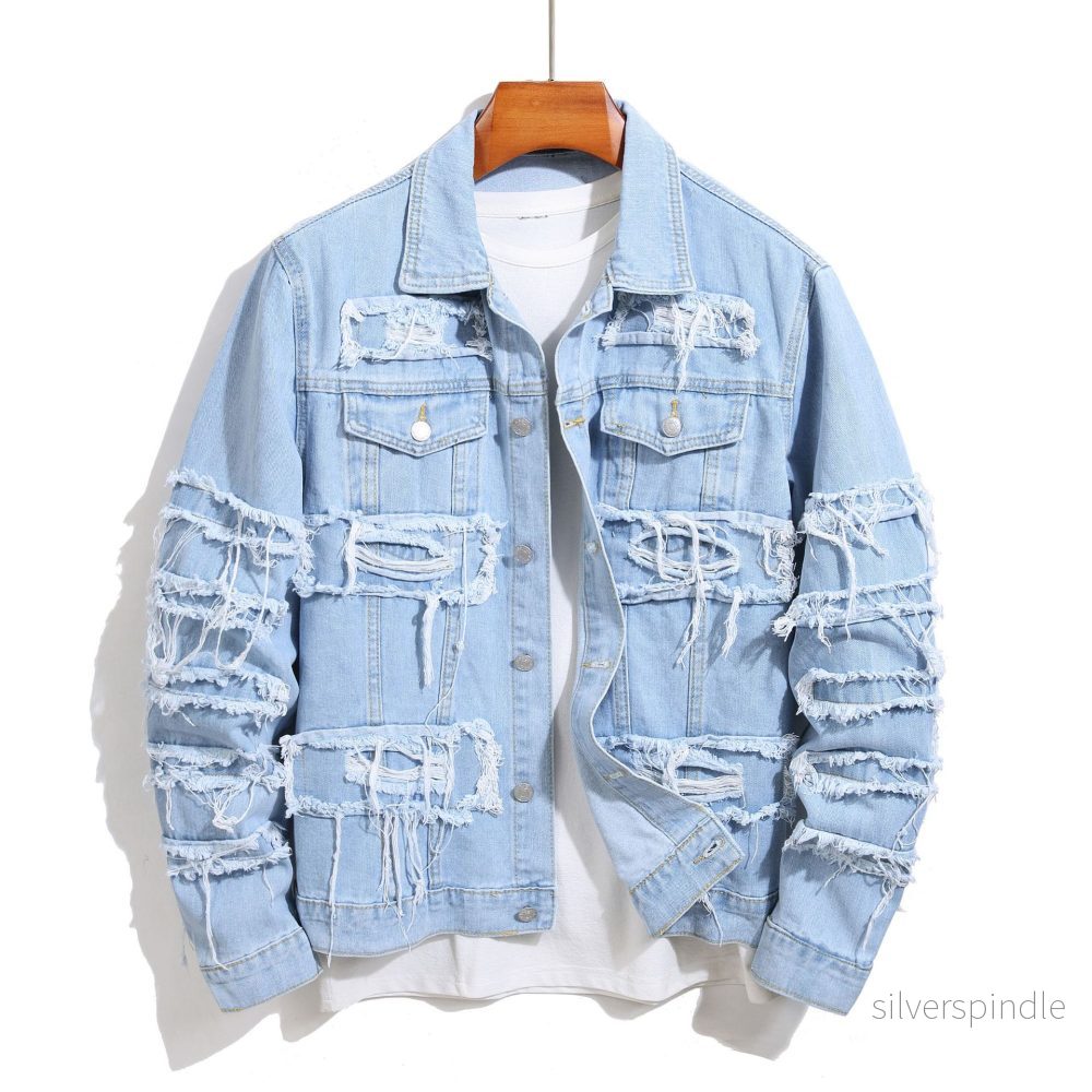 Ethan | Enfärgad Vårjacka i Denimblandning för Dam Ethan | Enfärgad Vårjacka i Denimblandning för Dam