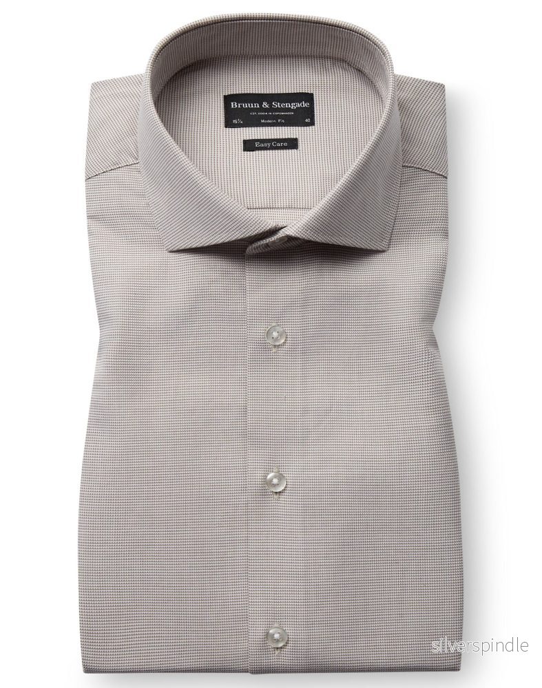 BS Griekspoor Modern Fit Skjorta - Sand