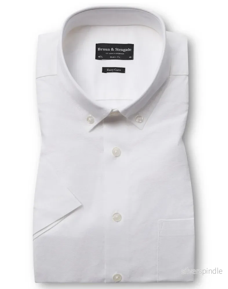 BS Tillman Modern Fit Kortärmad Skjorta - White