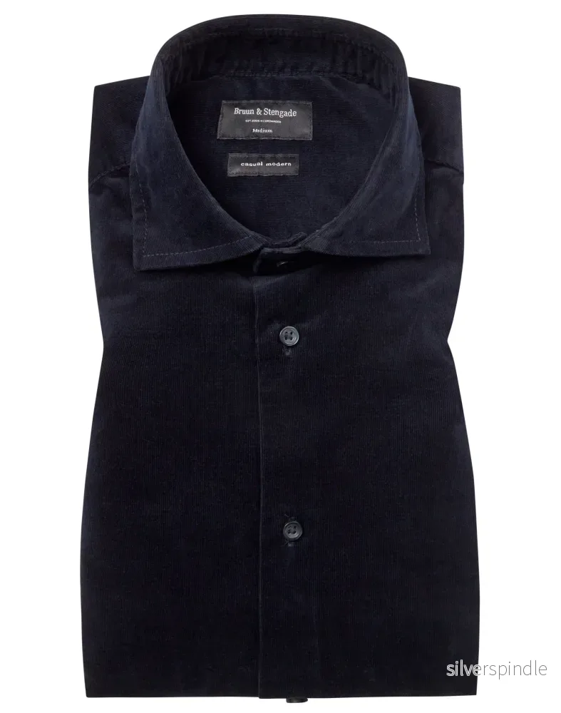 BS Jallow Casual Modern Fit Skjorta - Marinblå