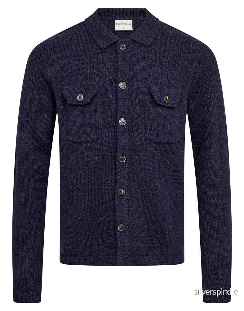 BS Moldova Regular Fit Stickat – Navy BS Moldova Regular Fit Stickat – Navy
