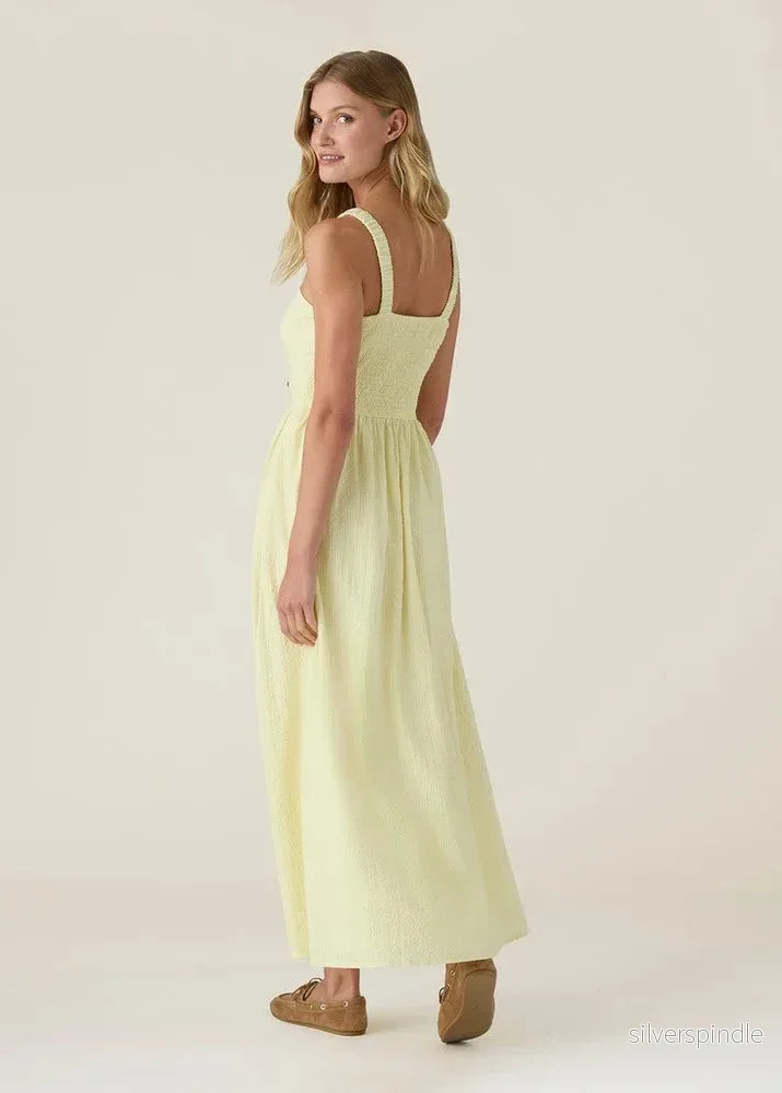 Lexington SeerSucker Summer Dress Yellow - Bild 2