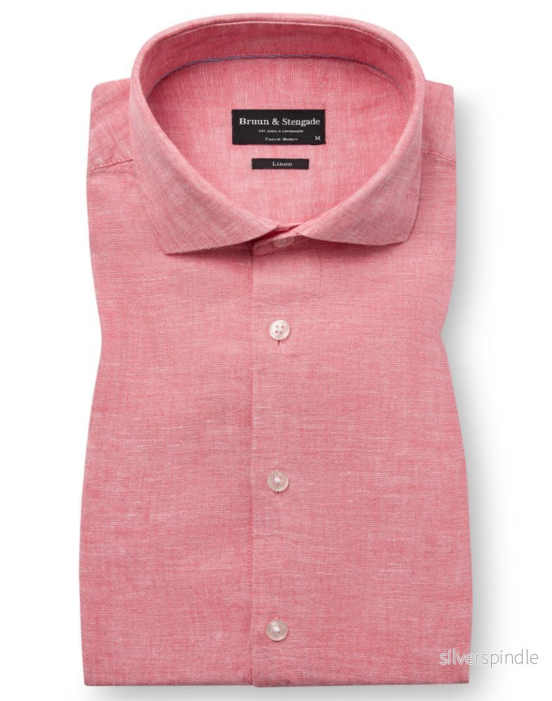 BS Tahaka Casual Modern Fit Skjorta - Pink