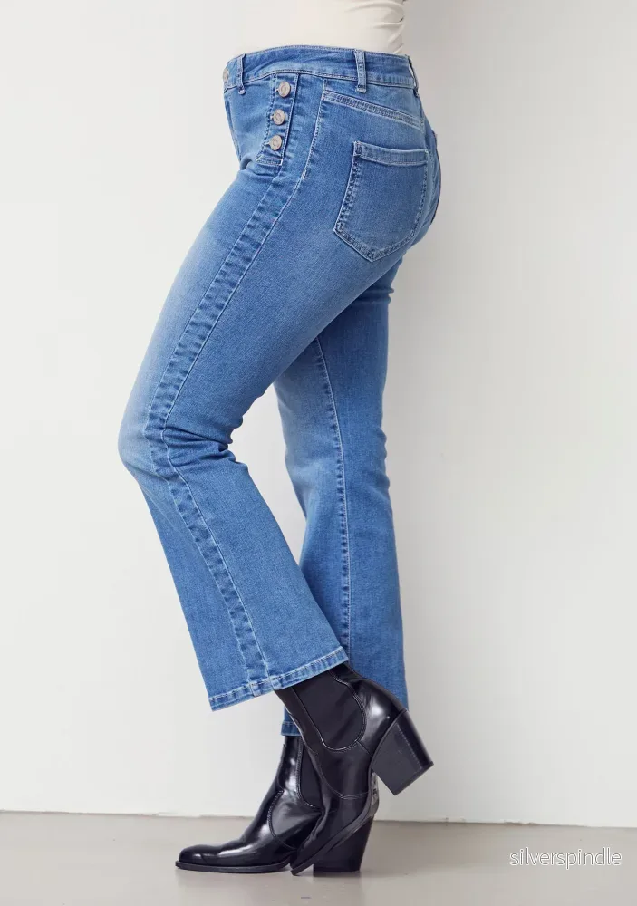 Como Button Jeans - Como Blue Wash - Bild 2