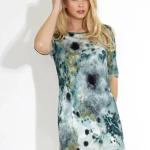 MARCY TUNIKA – green print MARCY TUNIKA – green print