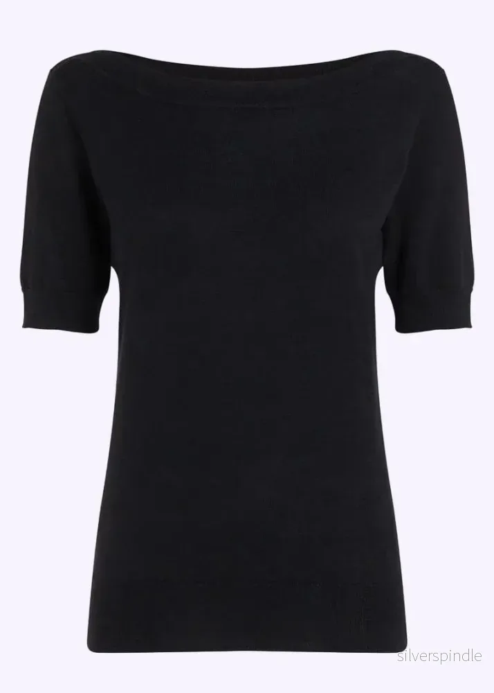 Audrey Top Rocky Ajour – svart