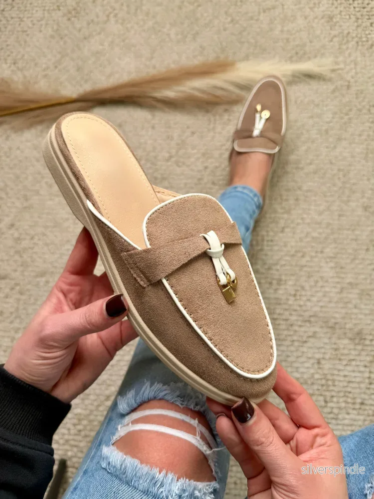 Olivia | Elegant Öppen Klack Slip-On Mules - Bild 3