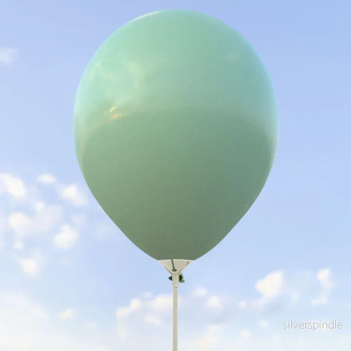 Vintage gröna ballonger 28 cm - 100-pack - Bild 2