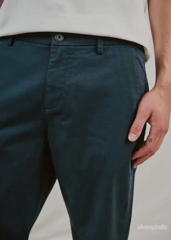 BS Nazim Regular Fit Chinos - Navy - Bild 3
