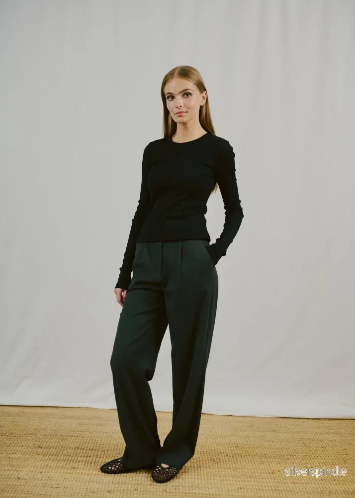 BS Margrethe Långärmad T-Shirt - Black - Bild 3