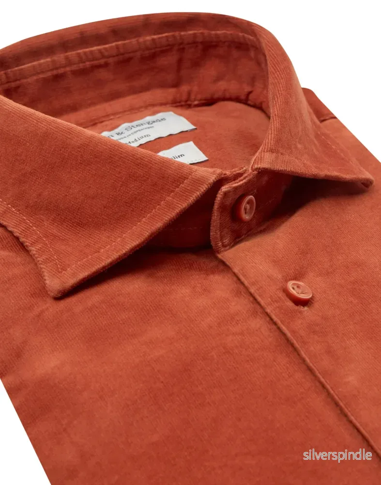 BS Assan Casual Slim Fit Skjorta - Orange - Bild 2