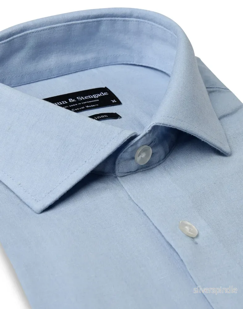 BS Butkus Casual Modern Fit Skjorta - Light Blue - Bild 2