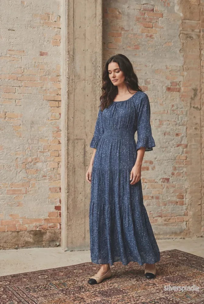 Chantel Dress - Blue Flower - Bild 3