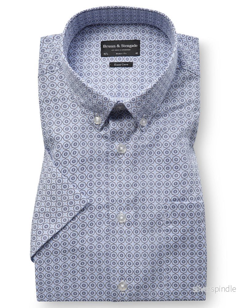 BS Gigante Modern Fit Skjorta - Light Blue