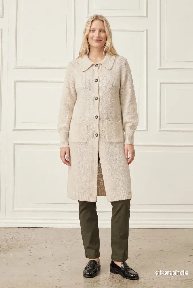 Joa Long Cardigan - Broken White - Bild 3
