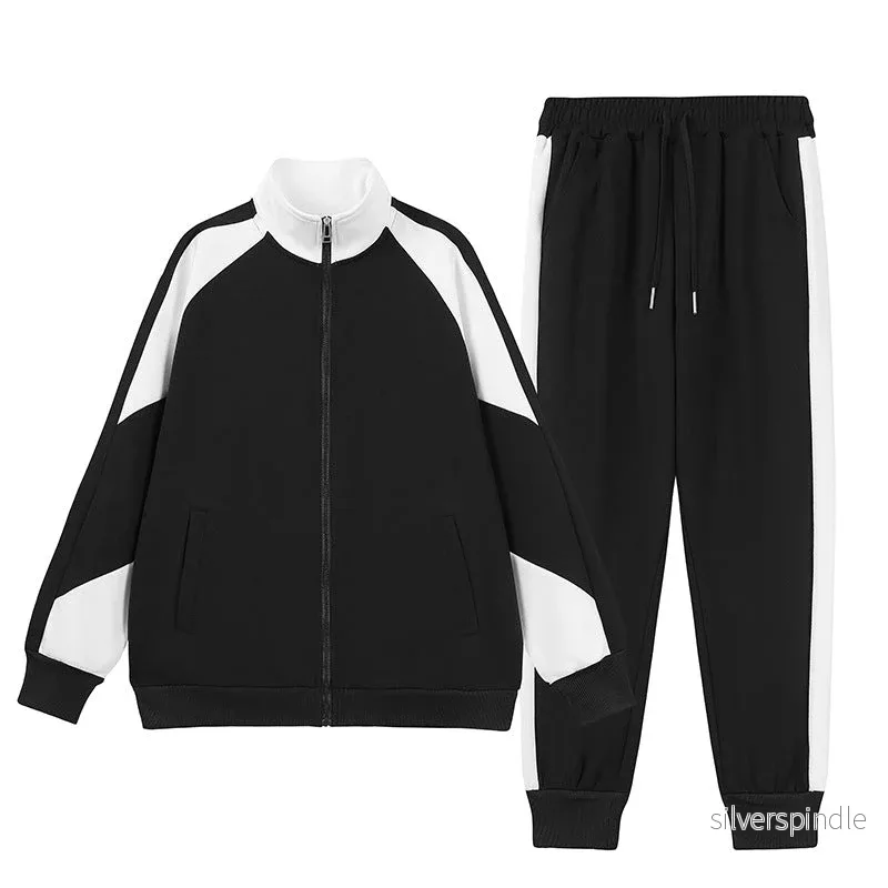 Noah | Trendig Höst Patchwork Tvådelad Outfit - Bild 3