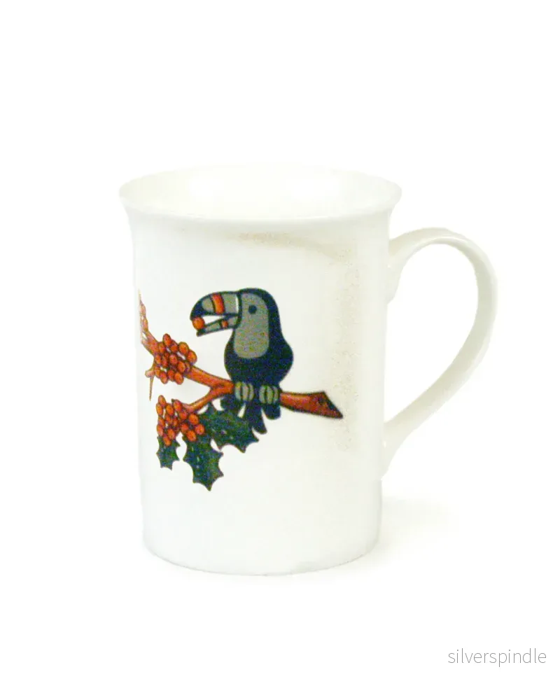 Kaffemugg Rönnbär Porslin Motiv 30cl