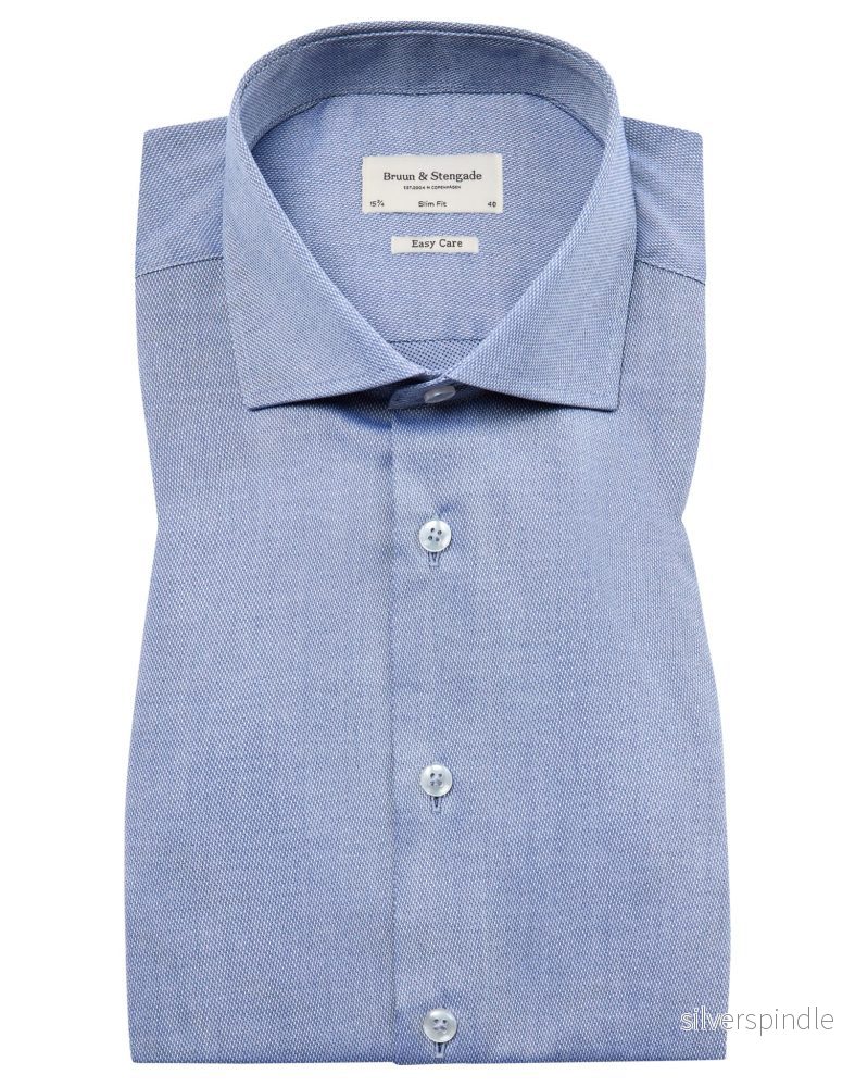 BS Domingo Slim Fit Skjorta - Blue