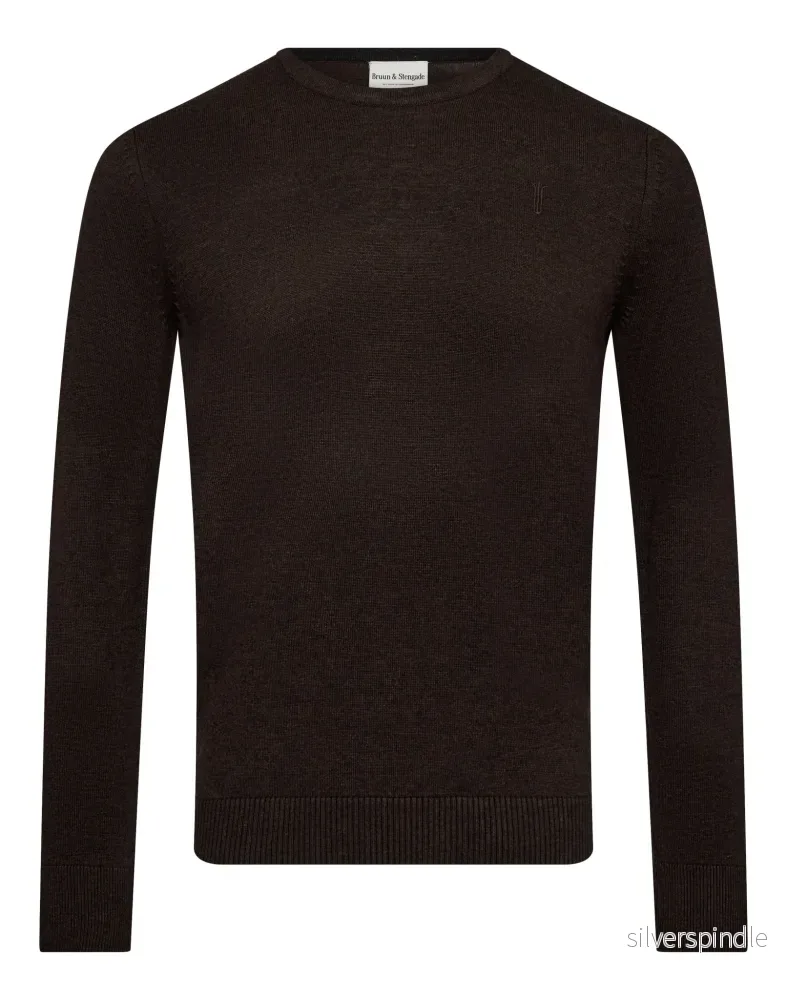 BS Jupiter Regular Fit Stickat – Dark Brown BS Jupiter Regular Fit Stickat – Dark Brown