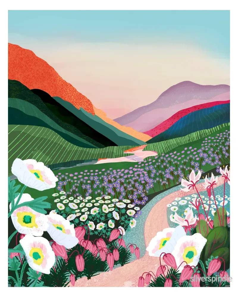 Kebnekaise – Grafisk Fjällposter | Modern illustration av Sveriges högsta berg - Bild 2