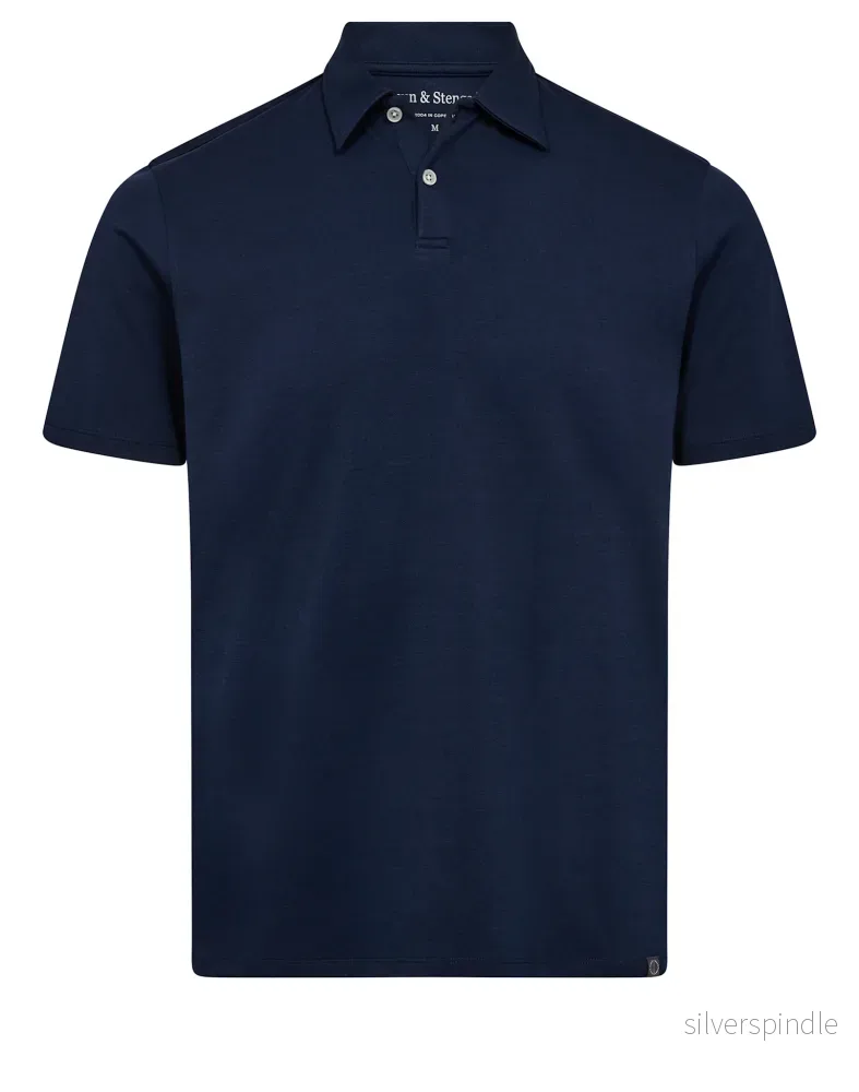 BS Ios Regular Fit Pikétröja – Navy BS Ios Regular Fit Pikétröja – Navy