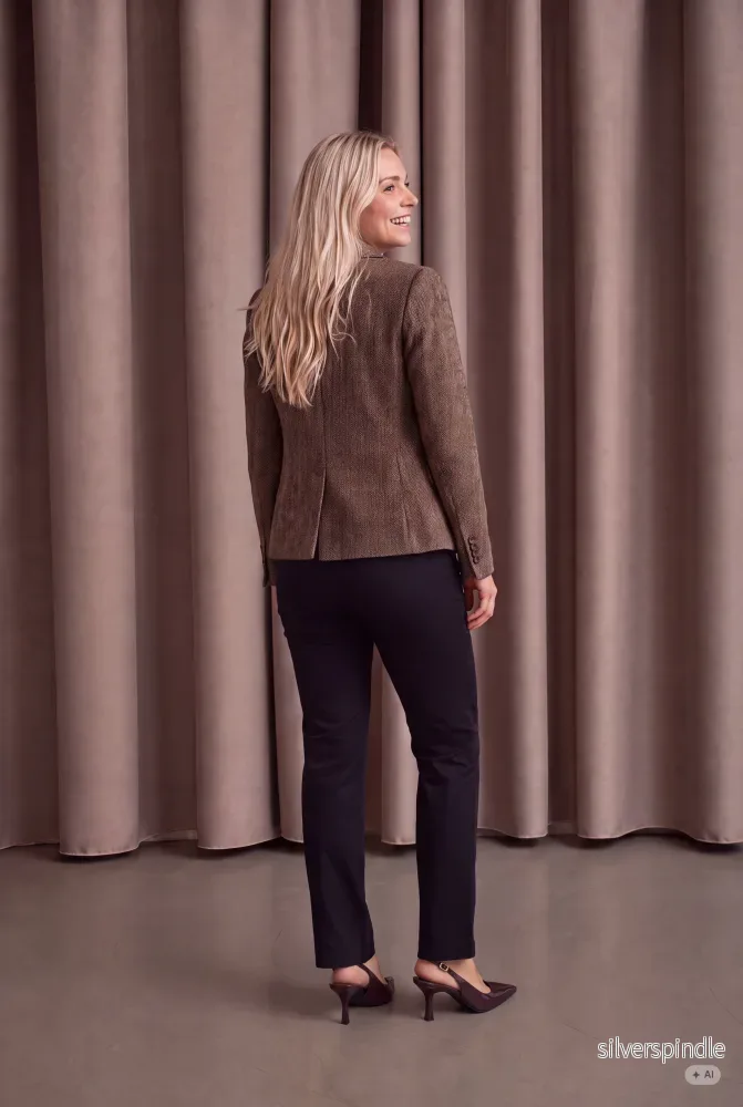 Oda Blazer - Brown Herringbone - Bild 2
