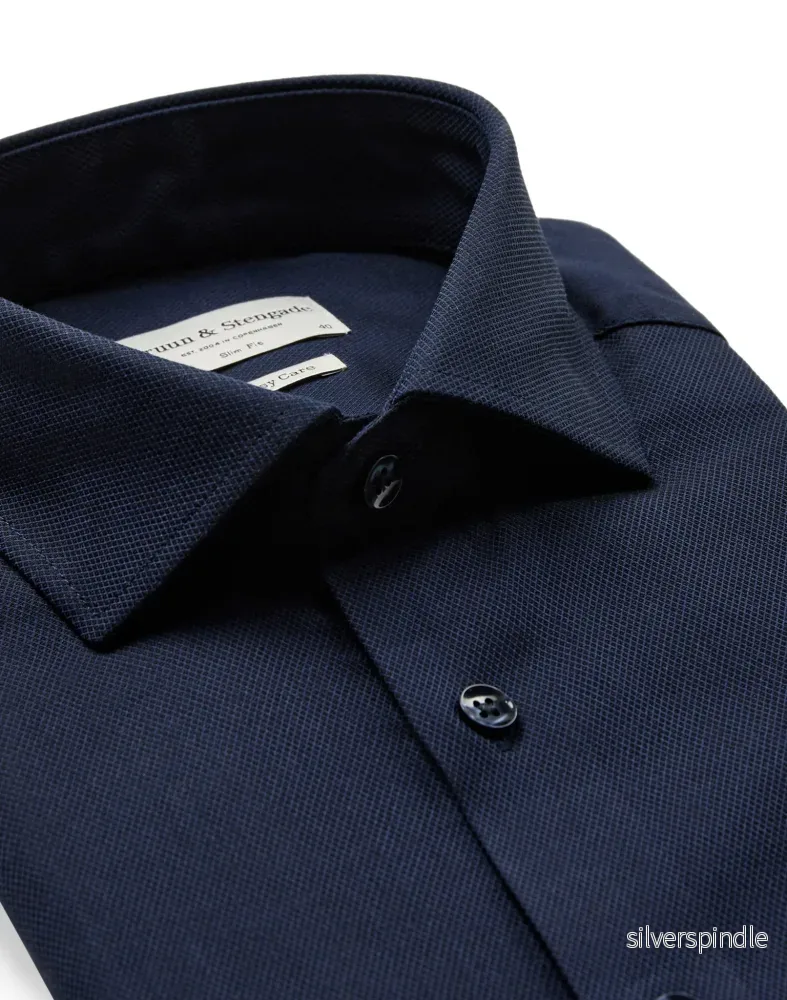 BS Dario Slim Fit Skjorta - Navy - Bild 2