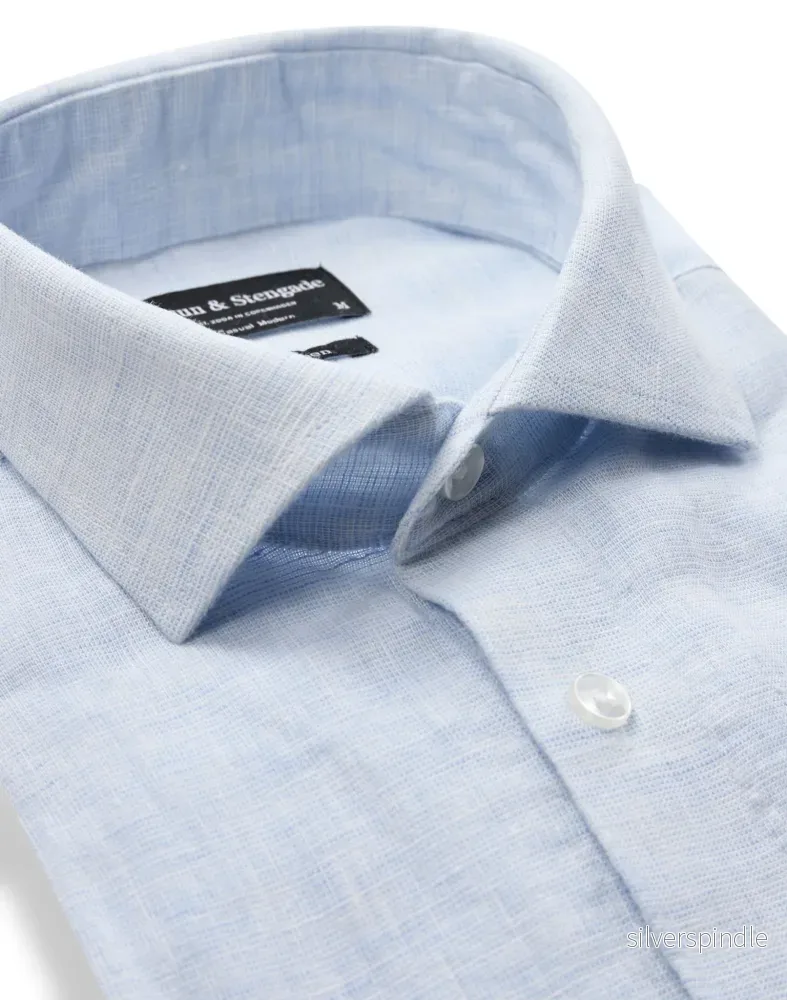 BS Antonelli Casual Modern Fit Skjorta - Sky - Bild 2