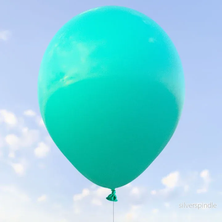 Mintgröna ballonger 28 cm – 100-pack