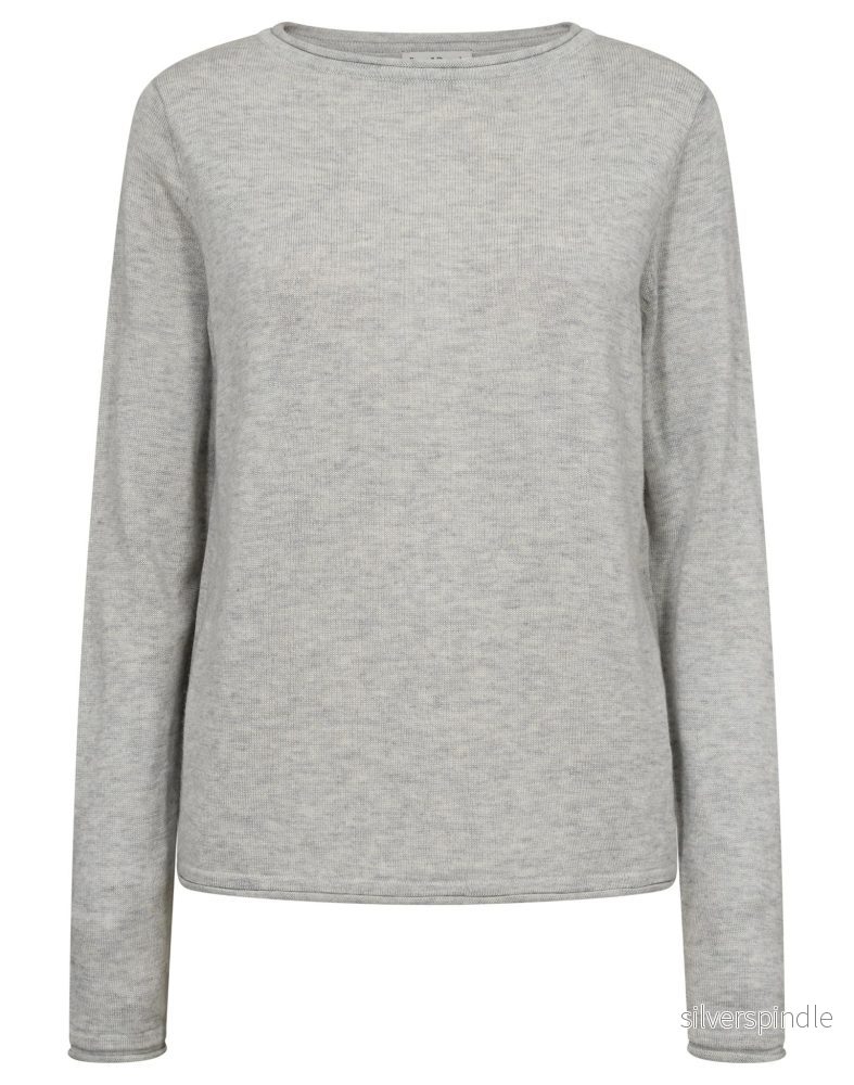 BS Ophelia Regular Fit Stickat - Grey