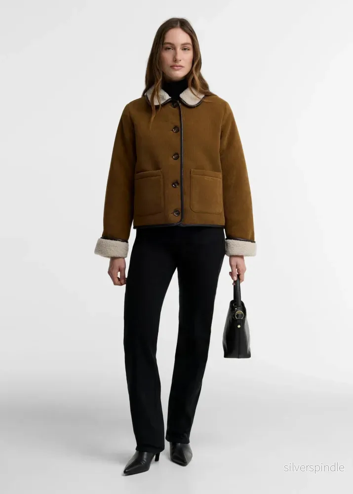 Barbour Penny Fleece Casual Jacket Brown - Bild 2