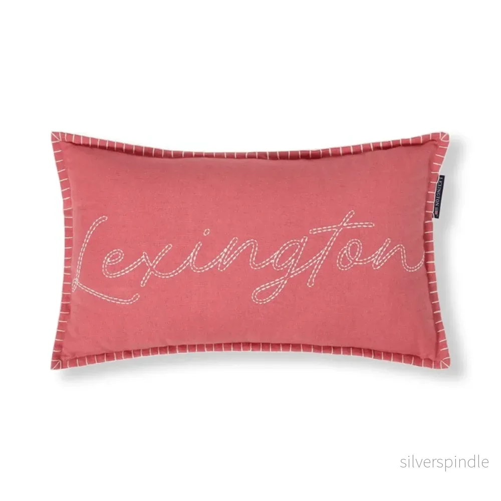 Lexington Logo Linen/Cotton Prydnadskudde - Bild 2