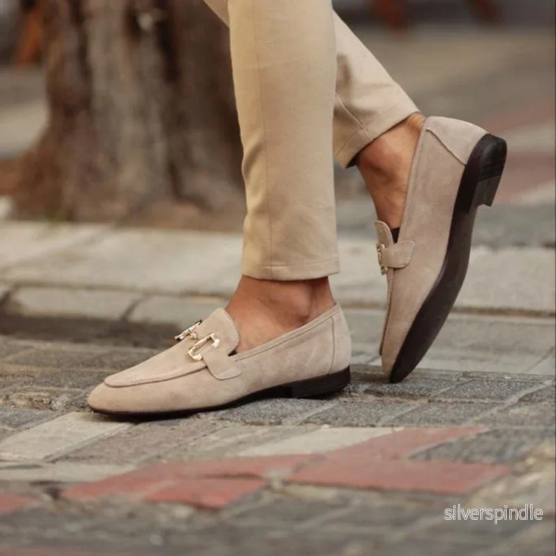 Eleganta Mandeltå Loafers för Män med Hästbitsdetalj | Perfekt för Semi-Formella Tillfällen - Bild 2