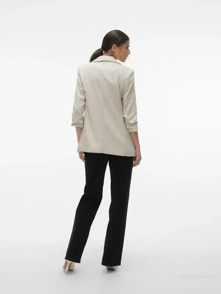 FRIDA 3/4 REGULAR BLAZER OATMEAL MELANGE - Bild 2