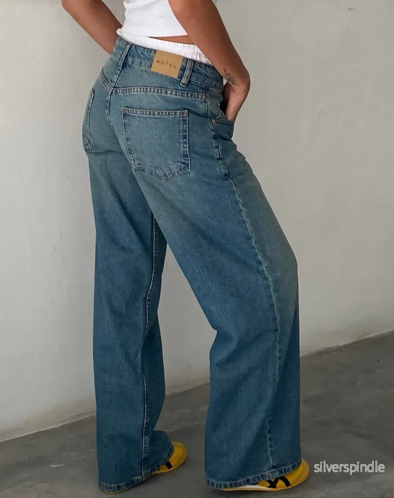 Sophie | Baggy Vintage Låg Midja Jeans Dam - Bild 3