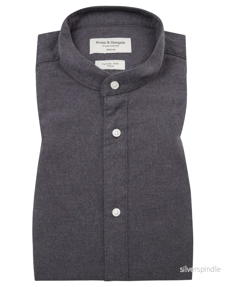 BS Amadou Casual Slim Fit Skjorta – Dark Grey