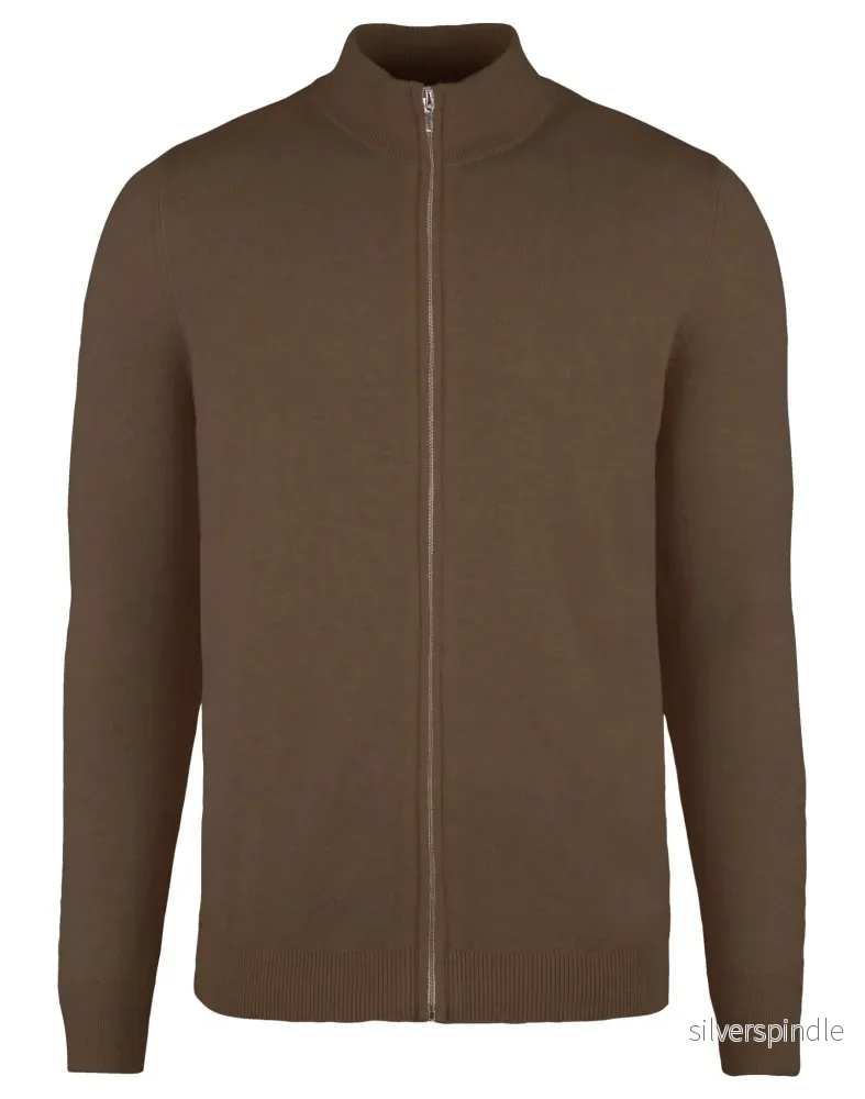 BS Continental Regular Fit Stickad tröja – Brown