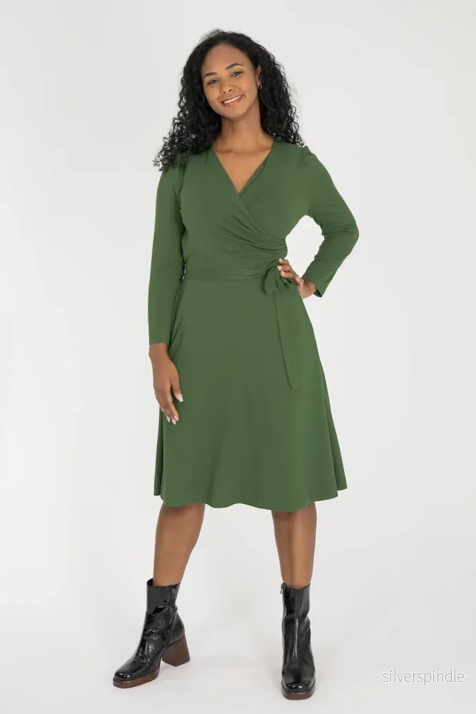 Ready to go short jersey dress - Forrest Green - Bild 2